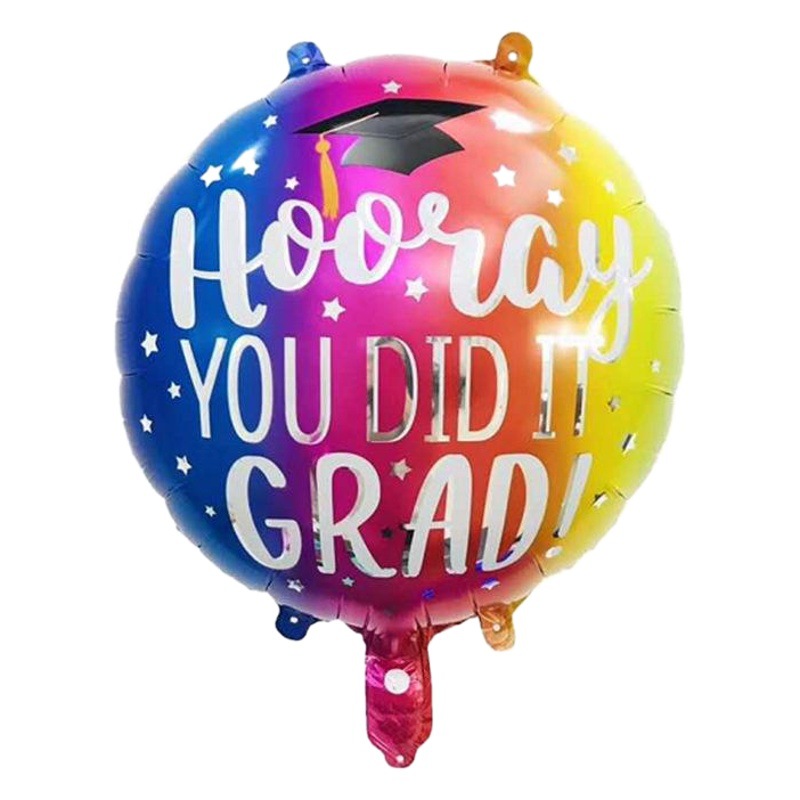 Globo de aluminio con birrete de médico para graduación, decoración de fiesta y celebración, venta transfronteriza