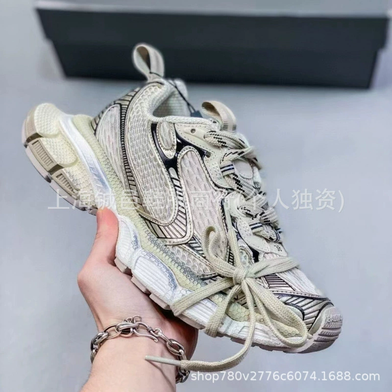 Высокие ботинки B home 3XL кроссовки 10-го поколения daddy shoes сетчатая шнуровка низкий топ полукаталог ретро кроссовки для бега