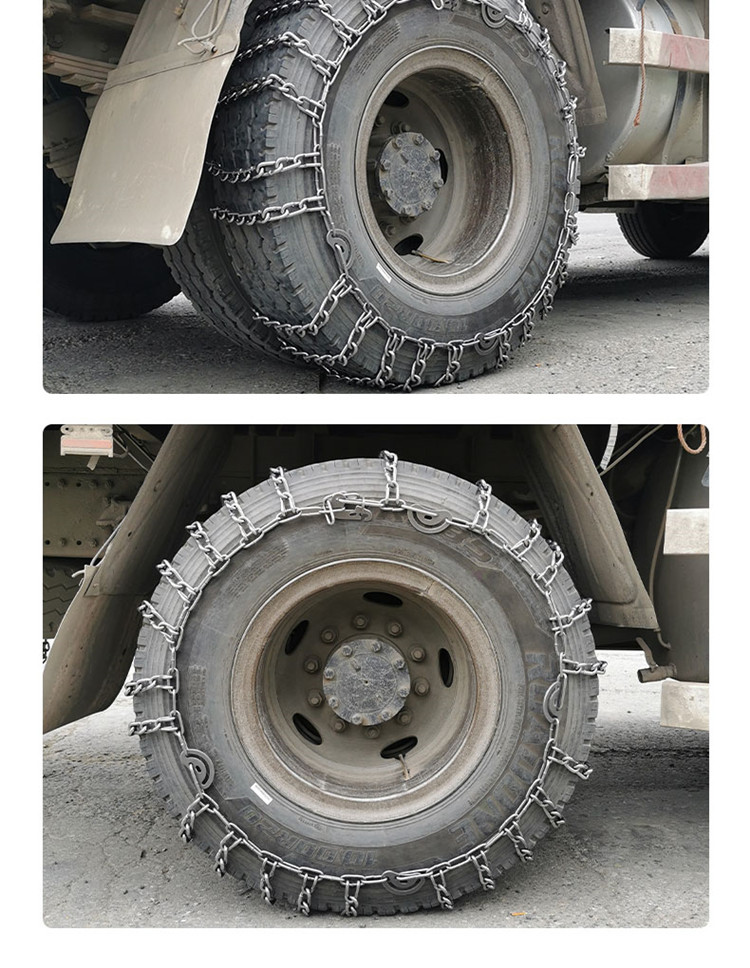 Large truck snow chain iron chain truck minibus bus trailer 825-16 1200-20 tires snow bold