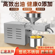 小型家用全自动新型榨油机家庭花生核桃芝麻商用多功能微型垒德株