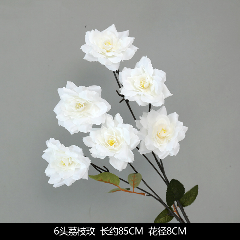 白い造花シーンアレンジメント花の造花ブーケ装飾造花造園アジサイシルクフラワー装飾花|undefined