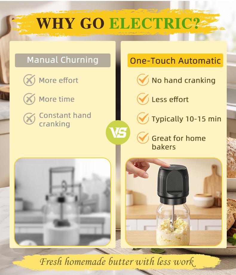 1.5L Butter Mixer Amazon Best Seller Electric Mixer Kitchen Breakfast Large Capacity Butter Mixer