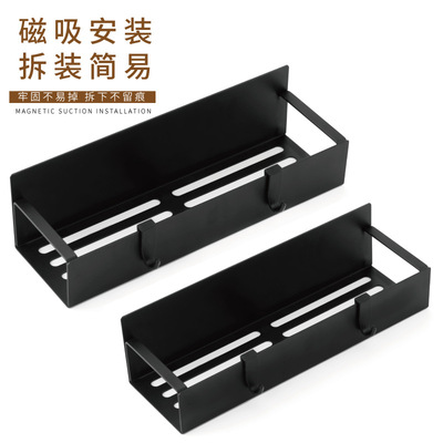 Manufactor customized Refrigerator Magnetic attraction Shelf kitchen Condiment bottles Storage rack Punch holes Refrigerator Microwave Oven Magnetic attraction