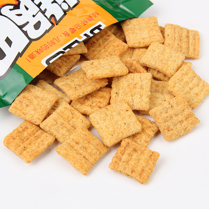 琥珀小米鍋巴袋裝22克牛肉味麻辣味小包8090後懷舊零食 20袋/中包