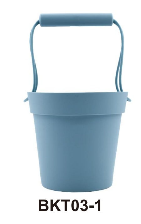 Jugar herramientas de arena Material de silicona Cubo de arena junto al mar Jugar herramientas de arena silicone beach toys