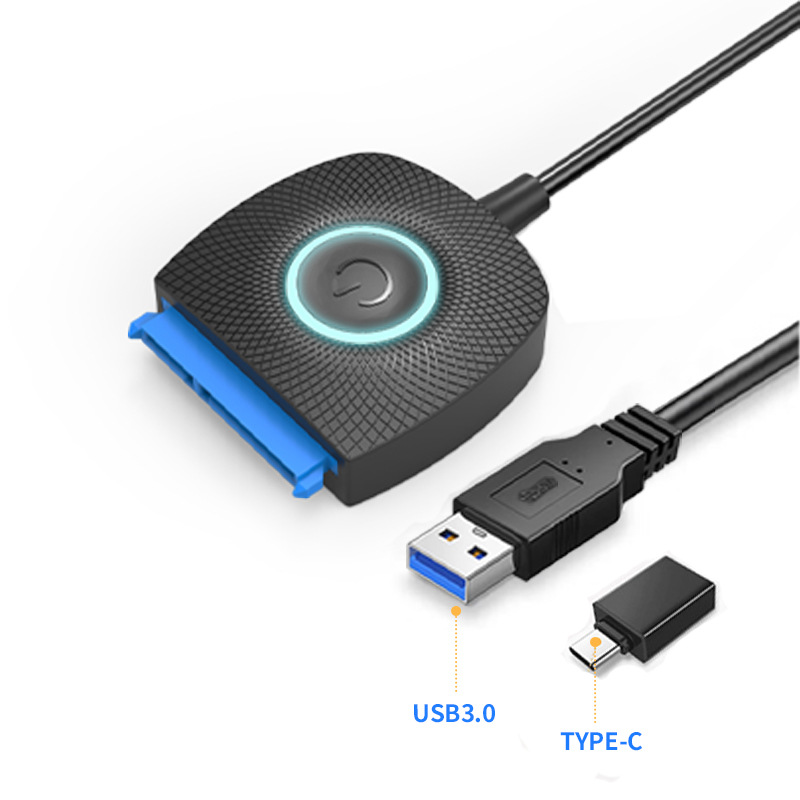 USB3.0 a SATA Transferencia de disco duro Cable de disco fácil 2,5 pulgadas mecánica disco de estado sólido disco duro externo cable de datos