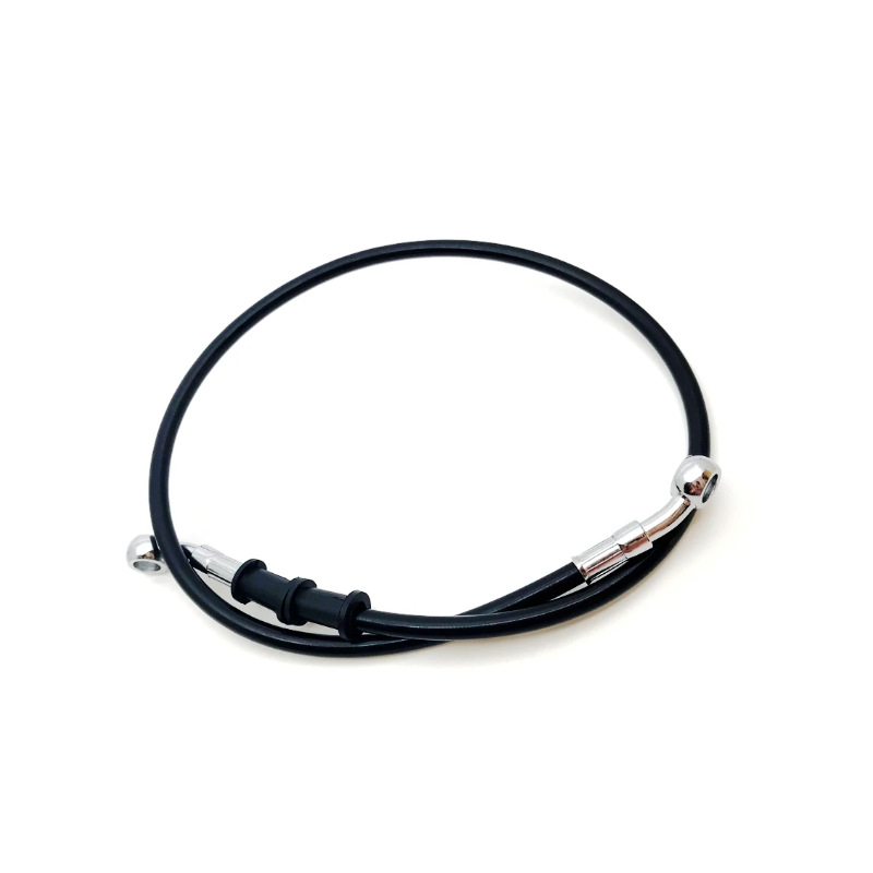 In-Stock Motorcycle Stainless Steel Braided Brake Hose 10mm Double 28-Degree Teflon High-Pressure Disc Brake