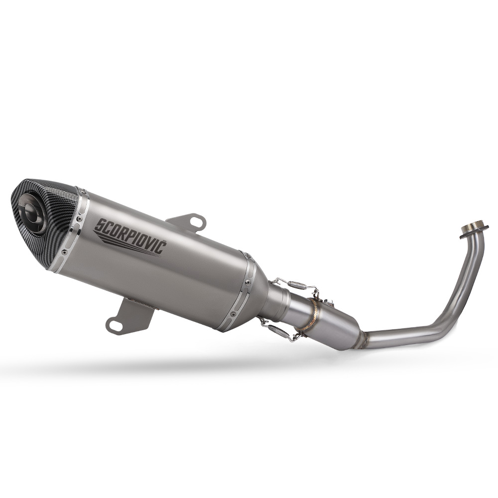 Forza Fosha 300 Stainless Steel Front End Silencer Motorcycle Scooter Full-Section Exhaust Pipe Modification