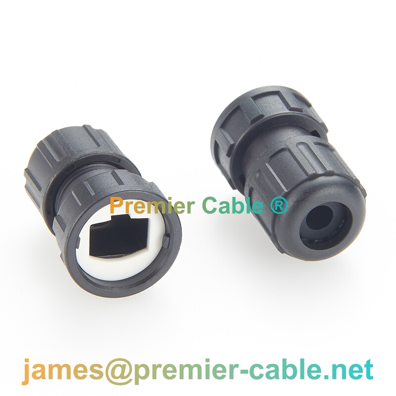 Cat5E Quick-Release Waterproof Cable Sealing Connector Ip67 Industrial-Grade Ethernet Cable Fixed Connector