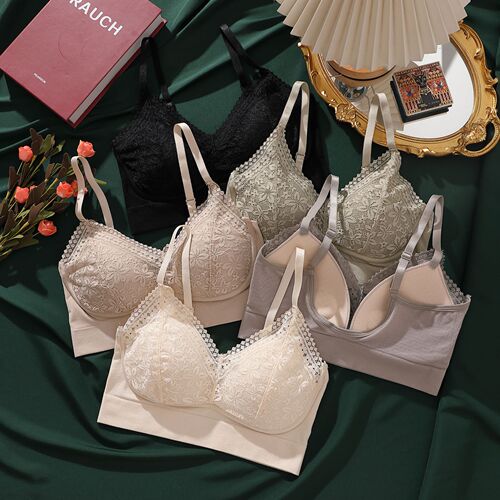 Fixed cup big U beautiful back latex all-in-one bra pad tube top without steel ring anti-exposure bottoming women's underwear wrap chest