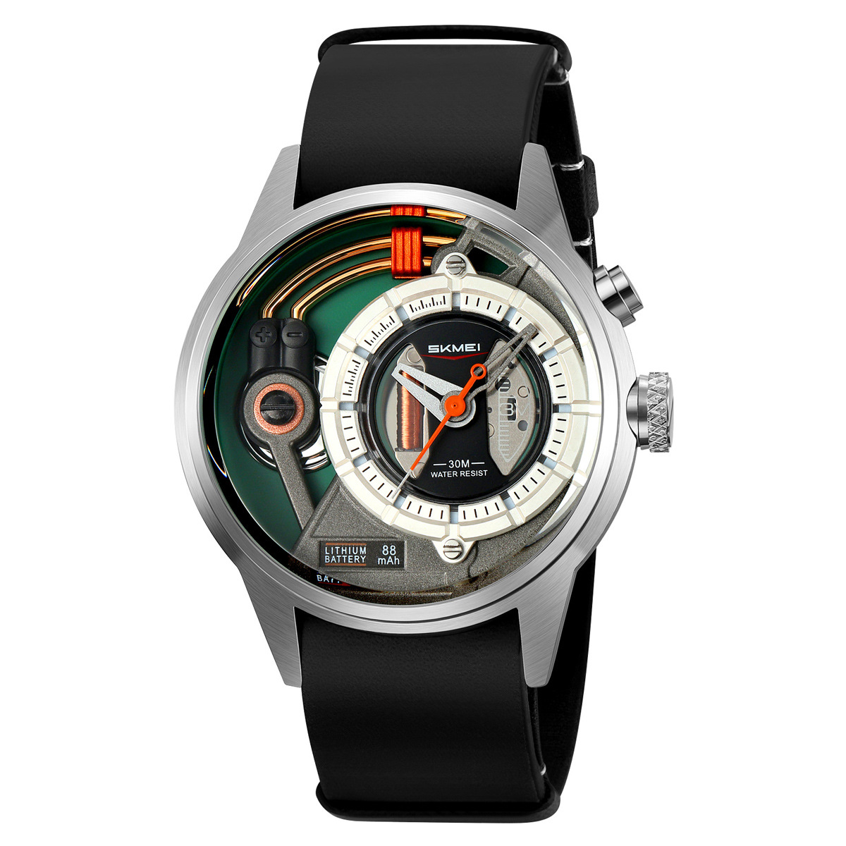 Momento Meisabo Punk viento mecánico relojes de cuarzo transfronterizos hombres retro cinturón nocturna relojes impermeables mayoristas