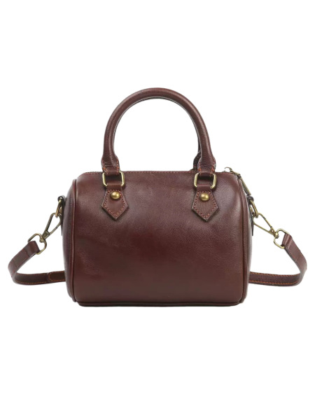 Leather shoulder bag