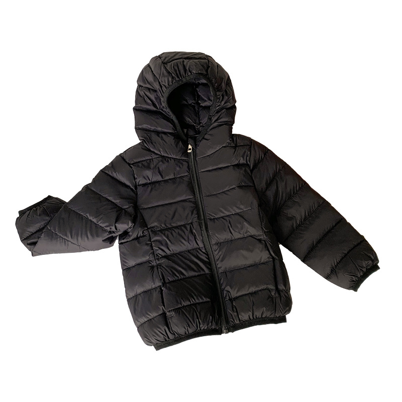 2023 New Small Medium sized Children's Light Thin for Boys and Girls Solid Autumn Down Coat_voghion.com