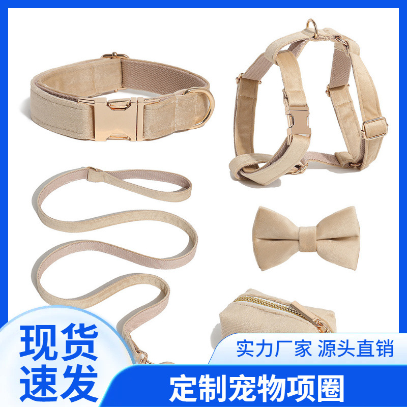 Chaleco para mascotas ajustable de collar de perros, collar de corbata personalizado con flores