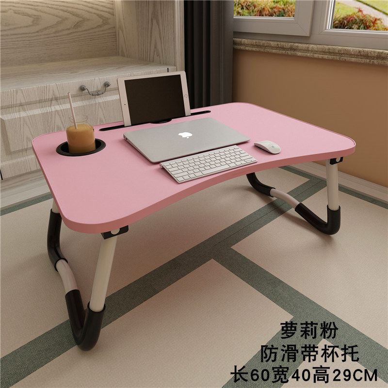 Laptop Desk for Bed, Foldable Desk for Lazy Students Dormitory, Small Writing Table, Dining and Study Table