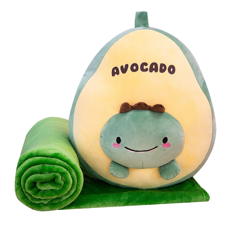 Cartoon frutas aire acondicionado mantas 3 en una mano almohada cálida mantas almohada multifuncional siesta almohada acostada artefacto de sueño al por mayor transfronterizo image 6
