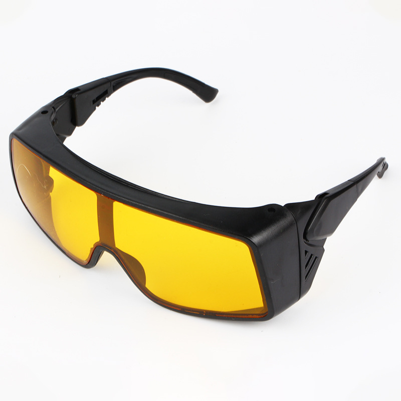 Upgraded Telescopic Adjustable Temple Goggles for Argon Arc Welding, Secondary Welding, Anti-Glare, Anti-Splash Welding Protective Glasses