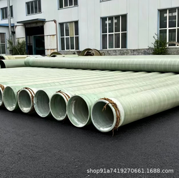 Large diameter fiberglass pipeline for municipal deodorization, drainage, ventilation, and sewage. B