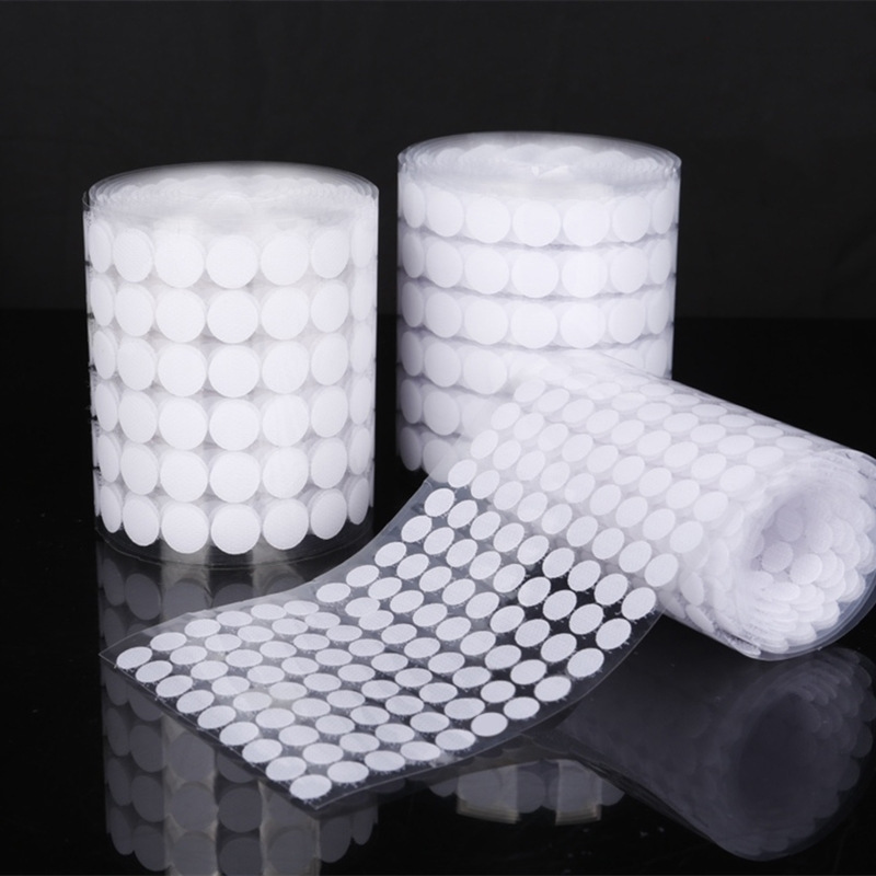 Quiet Book Round Adhesive Back Velcro Kindergarten Hand Tear Book Handmade Paste Small Dot Velcro Wholesale