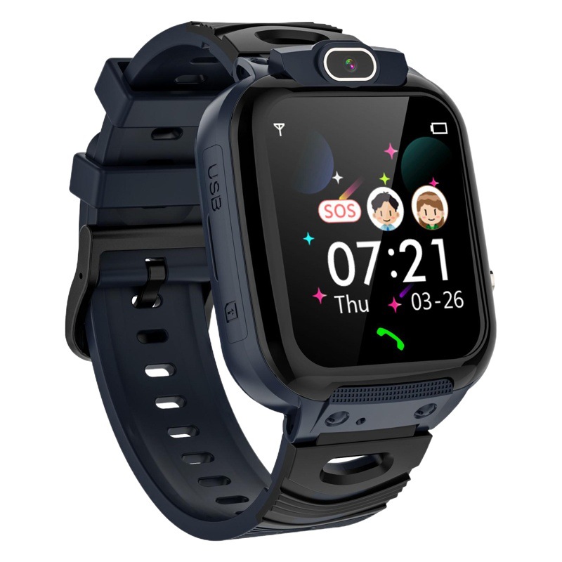 2024 reloj de teléfono para niños transfronterizos reloj de teléfono de juego incorporado en varios idiomas estudiante de escuela primaria foto reloj nuevo