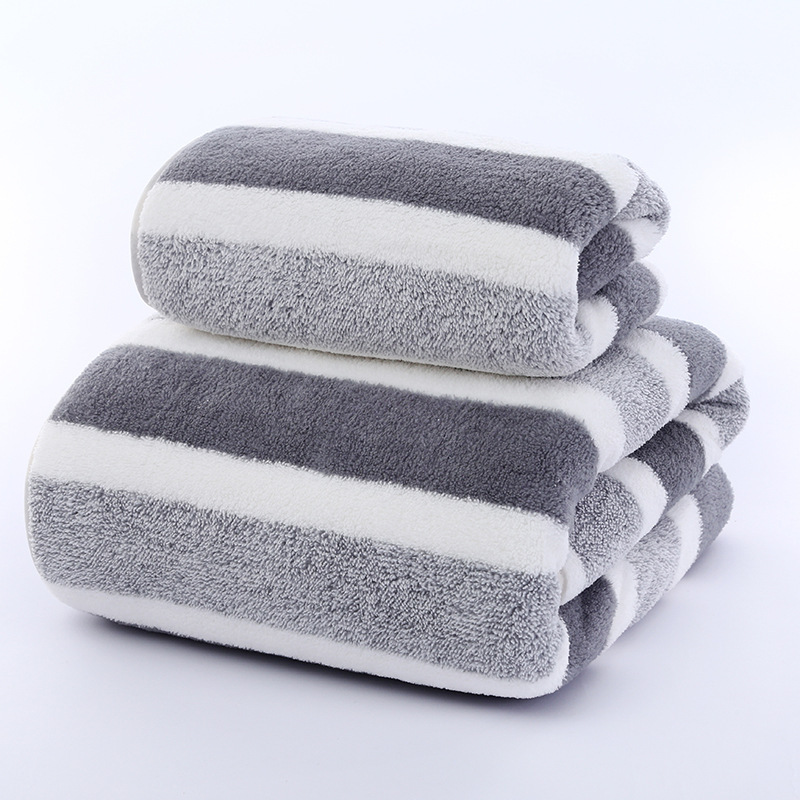 Wide and Shallow Coral Fleece Printed Towel Bath Towel suit Absorbent Dry Hair Cross-border Gift Internet Celebrity Wide and Shallow Coral Fleece Printed Towel Bath Towel suit Absorbent Dry Hair Cross-border Gift Internet Celebrity