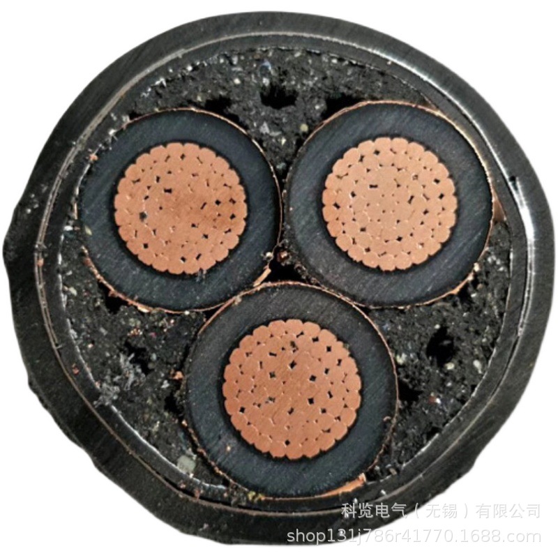 国标YJV铜芯高压电缆1 3芯35 50 75 400平方铜电缆铜线电线户外