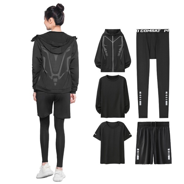 Body-friendly quick dry sports suit for gym