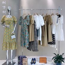 紫淑2024夏季最新商场撤柜品牌折扣女装衣服正品长款碎花连衣裙