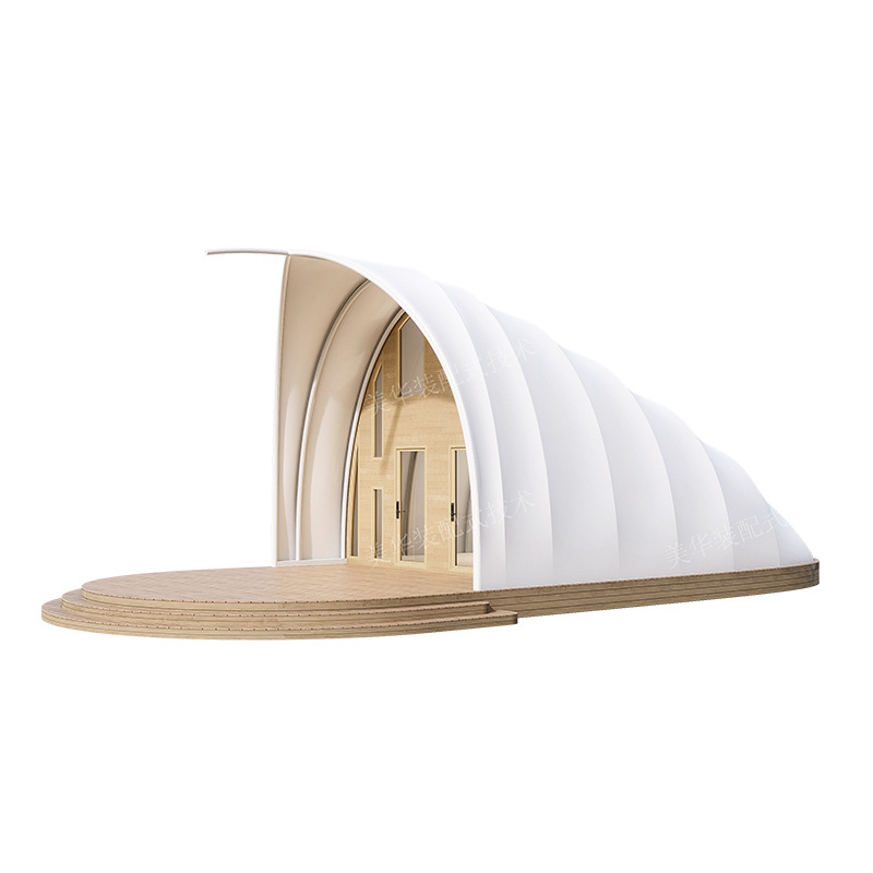 Bolin de lujo concha hotel tienda de campaña red campamento grande tienda de campaña salvaje con fábrica de tiendas de baño