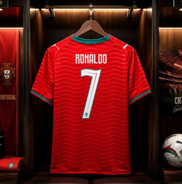 jerseys portugueses2025 / 26 temporada portuguesa #7 Ronaldo mangas cortas camiseta de fútbol al por mayor transfronteriza