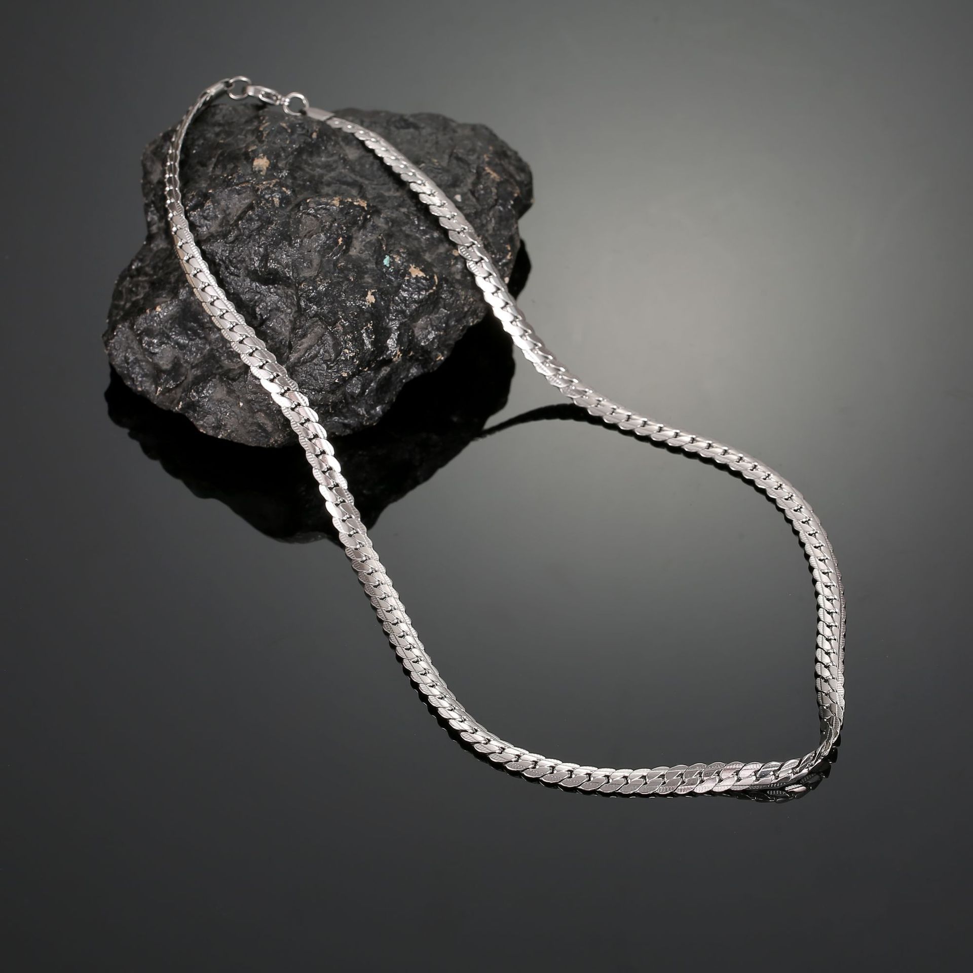Titanium Steel Material Fashion Geometric Titanium Steel Plating Unisex Necklace 1 Piece
