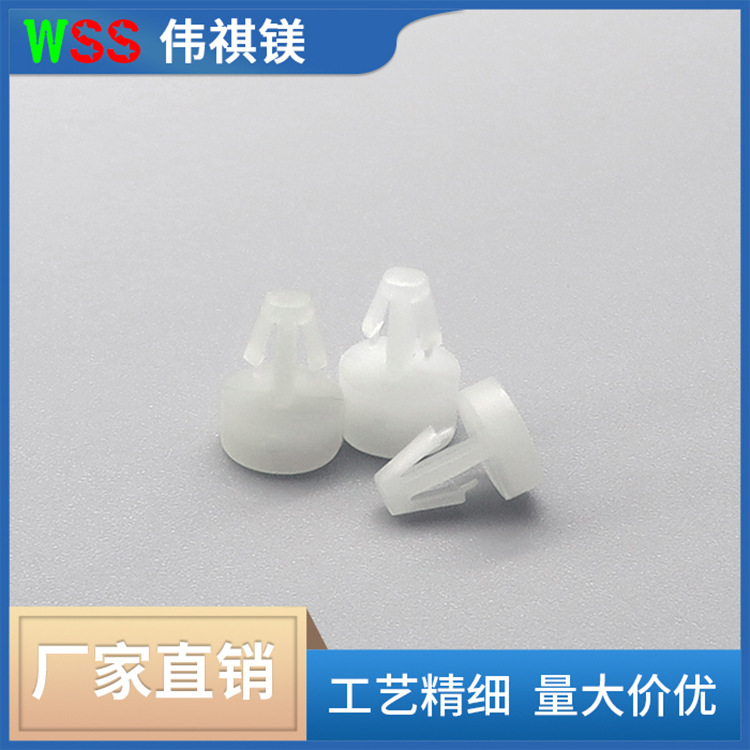 源头厂家飞机头单通外六角内螺纹隔离柱M3推入式间隔柱扣式尼龙PC