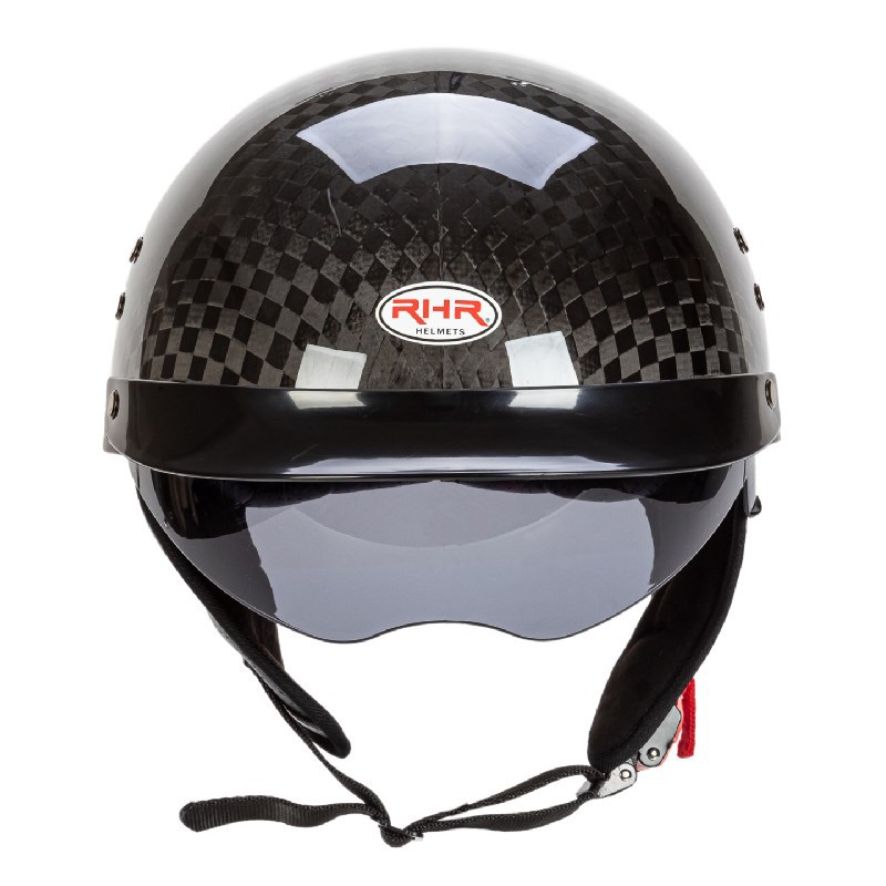 RHR series carbon fiber helmet Harley Davidson helmet DOT certified motorcycle helmet with built-in lens 3K 12K