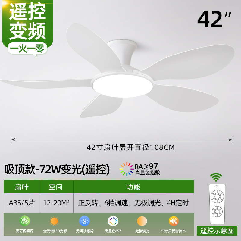 北欧现代大风力吊扇吸顶风扇灯2025新款客厅家用餐厅电扇风扇吊灯|undefined