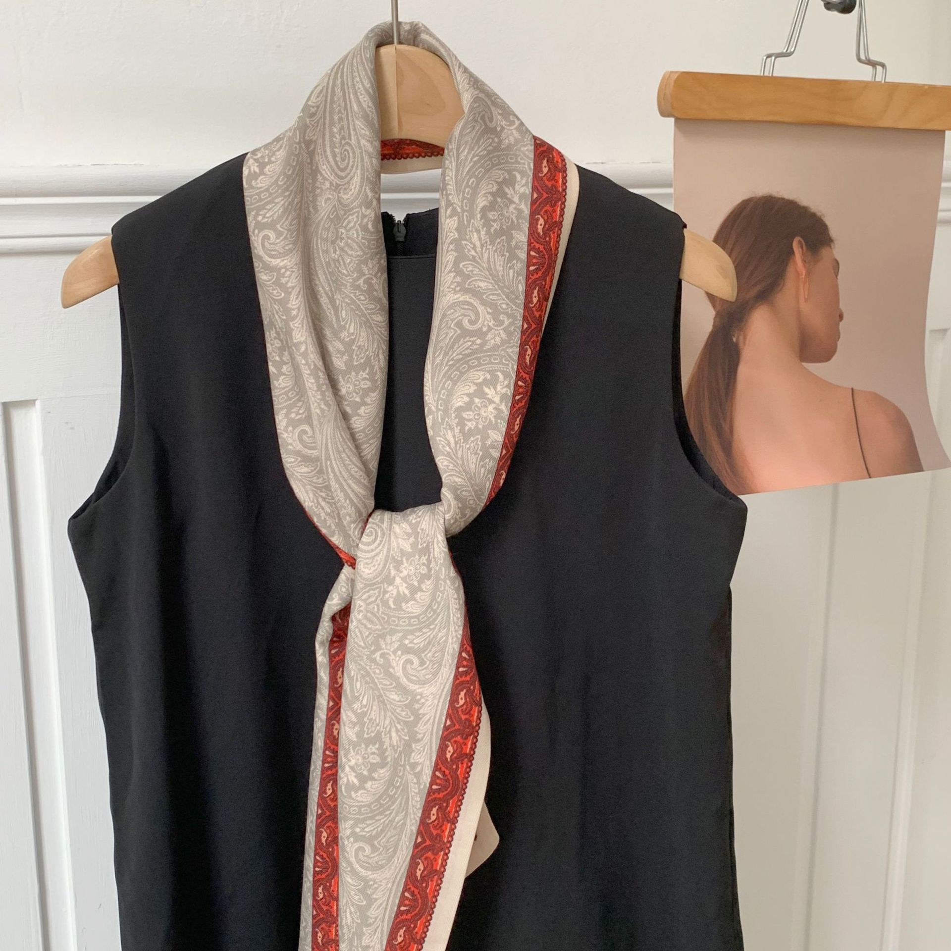 Pañuelo de seda sentido de alta calidad primavera y verano nuevo sentido de la atmósfera coreana bufanda decorativa de todo fósforo protector solar pañuelo para el cabello cinturón de moda