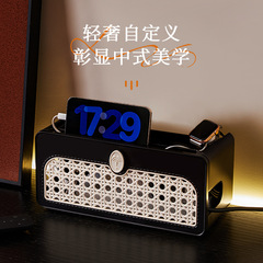 ハブボックスソケットブロックプラグストリップ収納ボックス電源コード管理ボックスデスクトップアンティークスタイル電源タップ管理ボックス