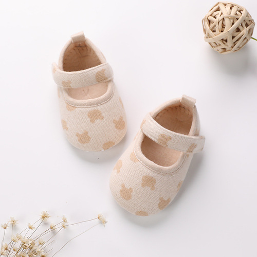Wholesale  Spring New Unisex Baby Cotton Fabric Slip-Resistant Soft Sole Indoor Learning Shoes Dropshipping One Piece