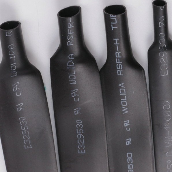 Certificación CUL estándar E329530 tubo de retracción térmica, φ 6.0mm tubo negro de retracción térmica al por mayor