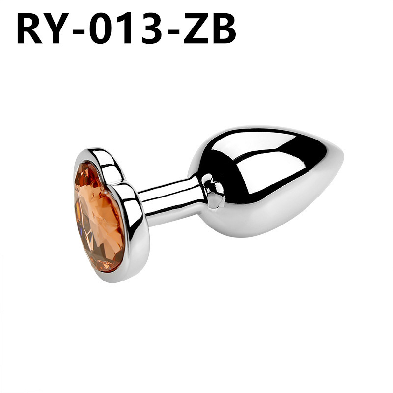 Corazón de metal plug anal back patio para usar artículos sexuales dilatadores coquetear al por mayor SM artículos sexuales para adultos