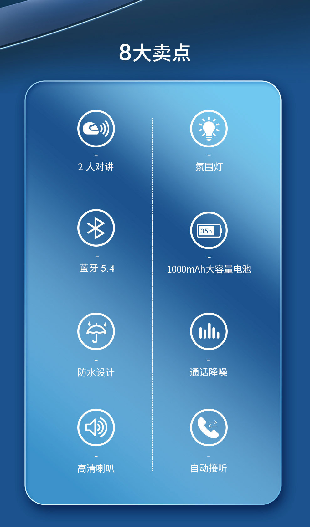 300m Motorcycle Bluetooth Helmet Intercom Headset Electric Motorcycle Helmet Full Helmet All Seasons Summer