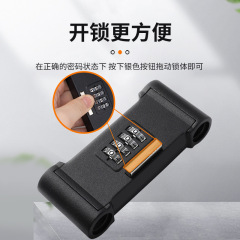 密碼鎖玻璃門鎖推拉門U形鎖防盜防撬掛鎖U型鎖商鋪加長插鎖辦公室