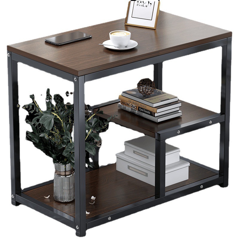 Personalizado al por mayor mesas de té sofá gabinete creativo tabla cuadrada simple estante dormitorio pequeño tipo mesilla de cabecera