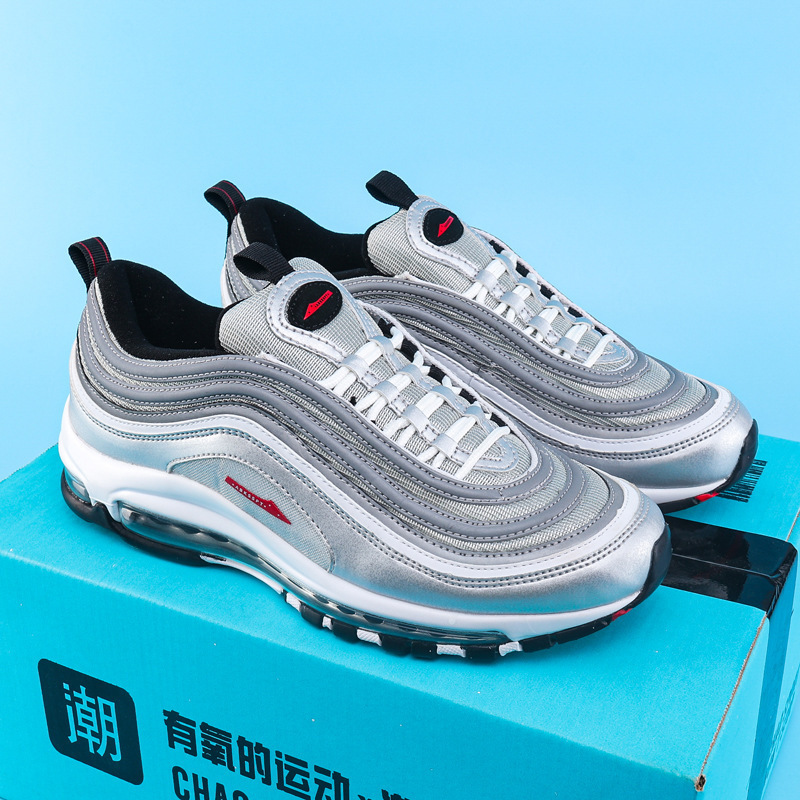 莆田純正オリジナル Air MAX97 フルパームエアクッションレトロブレットスポーツシューズ男性と女性の靴ランニングシューズ|undefined