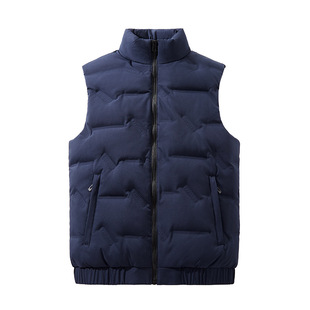 2025 New Men's down Vest Duck down Stand Collar Warm Vest Large Size Couple Vest Can Be Printed with Logo Lightweight
