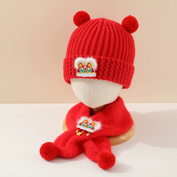 Hat, scarf, 38-43cm, 0-8 month