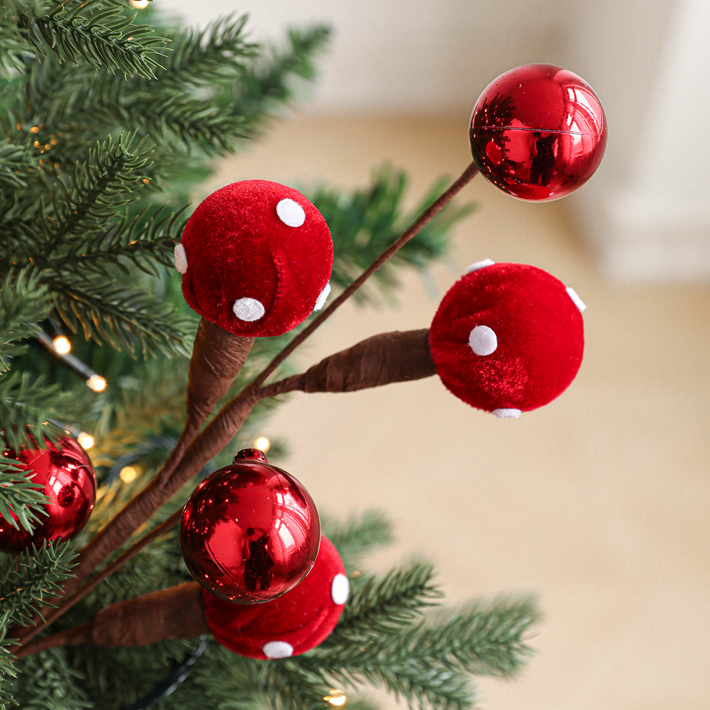 Nueva bola de espuma caramelo peluche Lollipop ornamentación adornos de árbol de Navidad guirlanda arreglos de flores decorados festivos