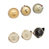 New exquisite metal buttons button button double C button decorative buckle coat button button