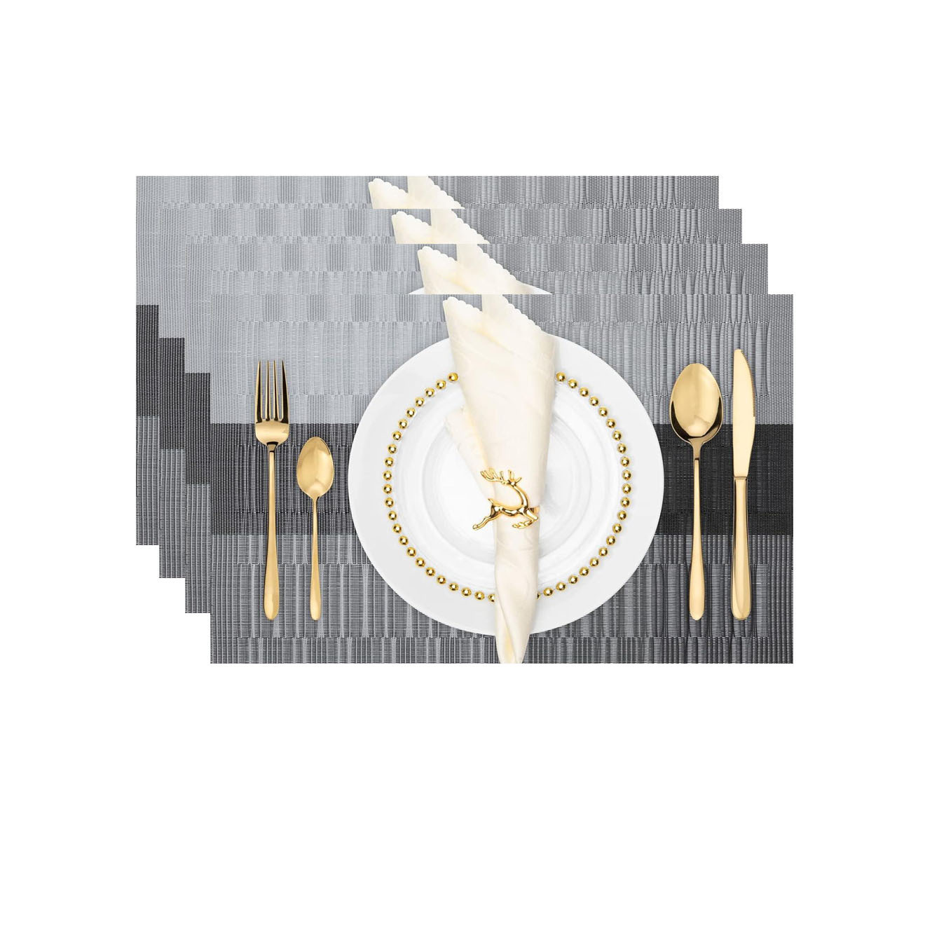 Productos de venta caliente transfronterizos pvc patrón de bambú mantel de Tisling almohadilla de aislamiento térmico de sensación premium mantel de aislamiento impermeable y a prueba de aceite estilo europeo