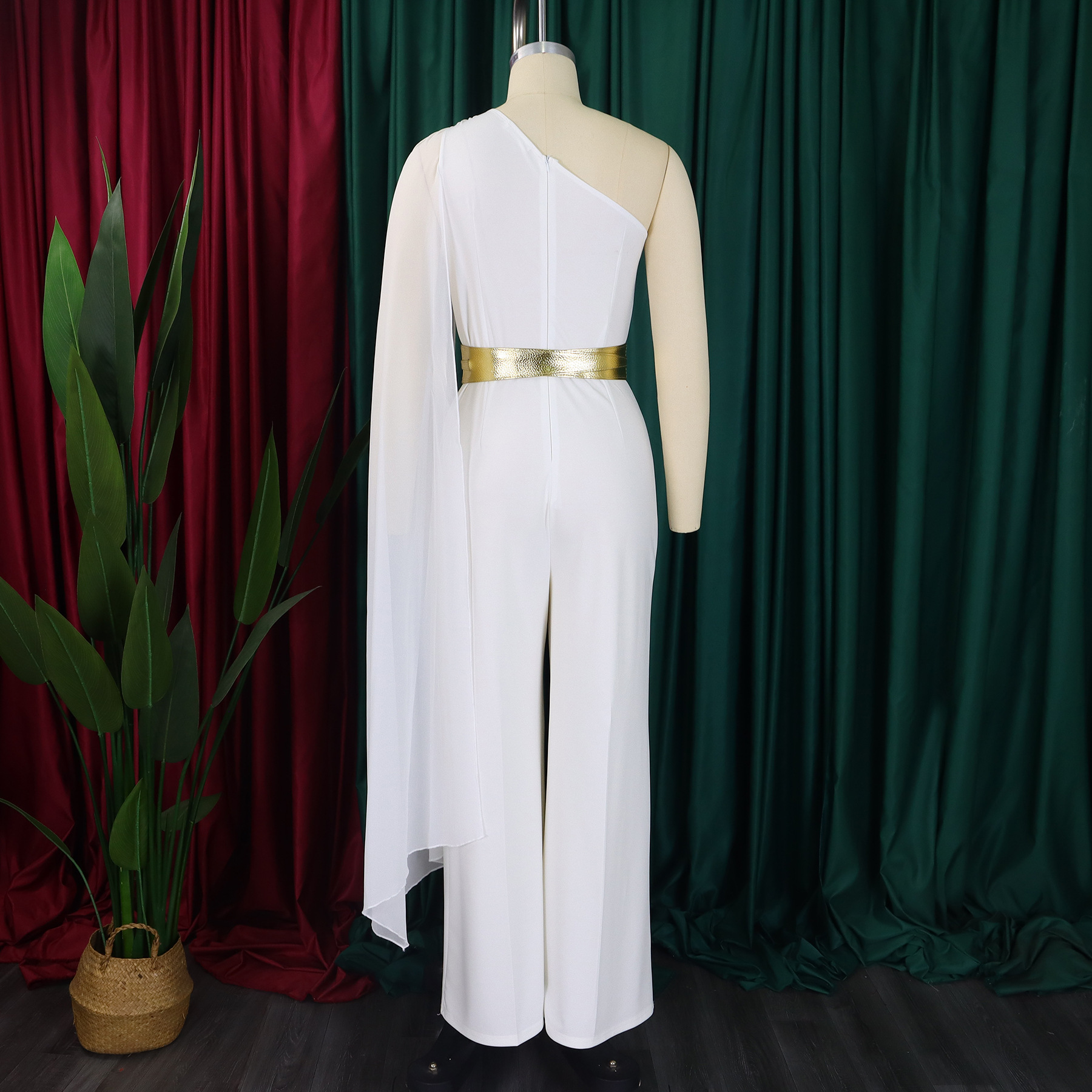 595g Weight Asymmetrical Sleeve Sleeve Length Full Length Pants Length Spandex, Polyester Fabric Type High Waist Waist Line Jumpsuits Pants Type Stretchy Elasticity Bodysuits Tops Type Holiday, Cocktail Party Occasion Slim Fit Type Solid Color Pattern Summer, Spring Season Women's Gender Sexy, Streetwear Style Women's Holiday Cocktail Party Bodysuits Sexy Streetwear Solid Color Full Length Jumpsuits 25