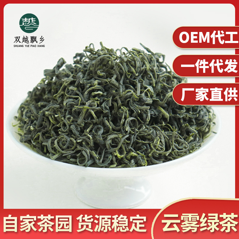 2024新茶厂家批发茶香茶春茶茶叶散装100g高山云雾绿茶一件代发